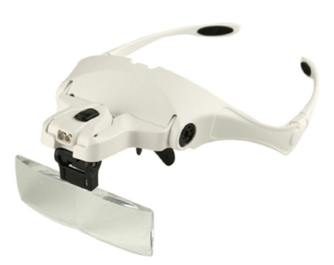 Lupbriller 1.0-3.5x m. LED-lys - NYHED