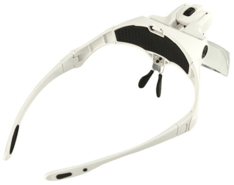 Lupbriller 1.0-3.5x m. LED-lys - NYHED