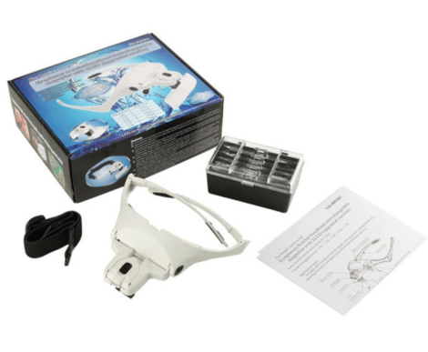 Lupbriller 1.0-3.5x m. LED-lys - NYHED