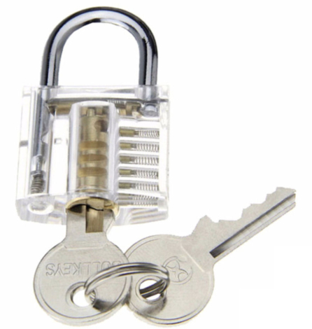 DANIU transparent Lås