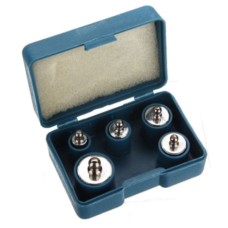Kalibreringslodder, 5 stk. 5-50g