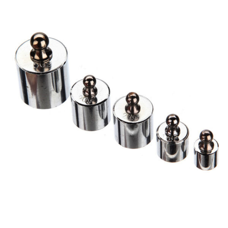 Kalibreringslodder, 5 stk. 5-50g
