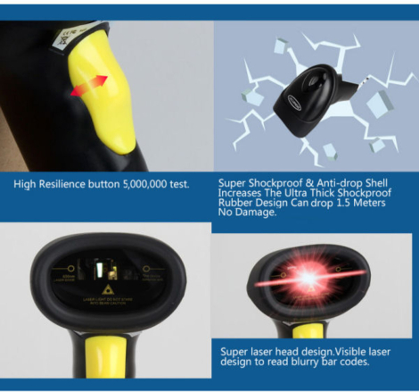 AFANDA Stregkodescanner CT007X 2.4G