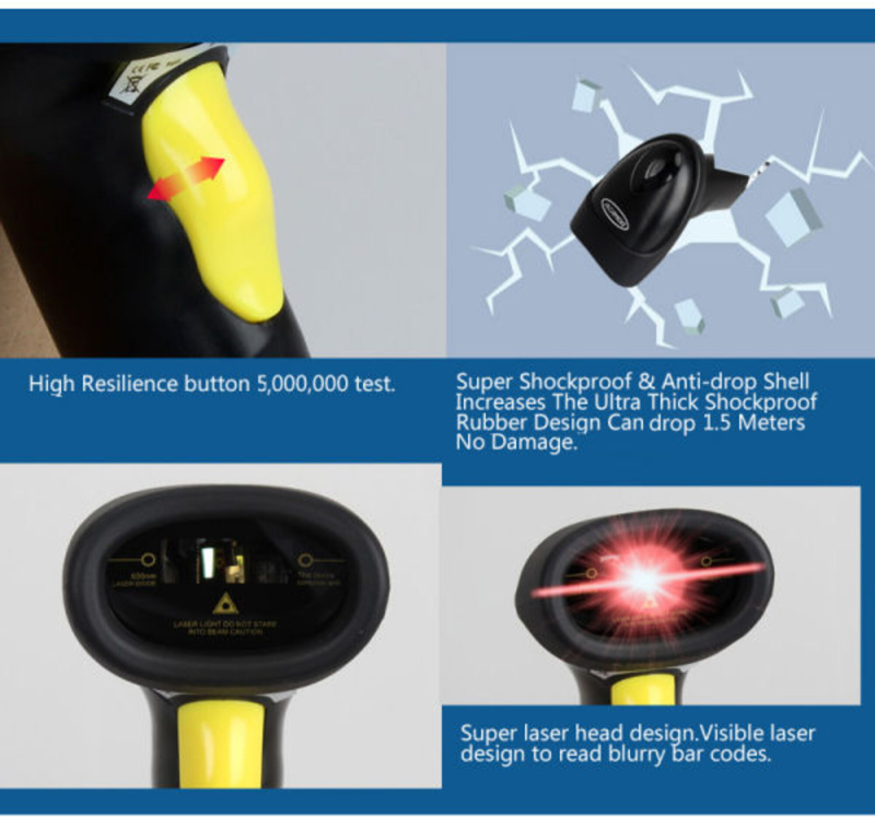 AFANDA Stregkodescanner CT007X 2.4G