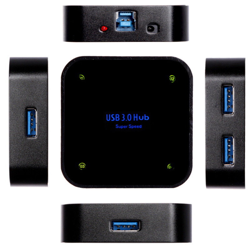 4-Ports Hub, USB 3.0