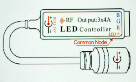 LED RGB controller, trådløs