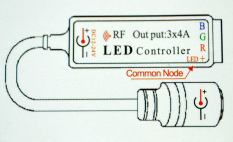 LED RGB controller, trådløs