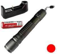 Rød PK Laser+batteri+lader, 200mW