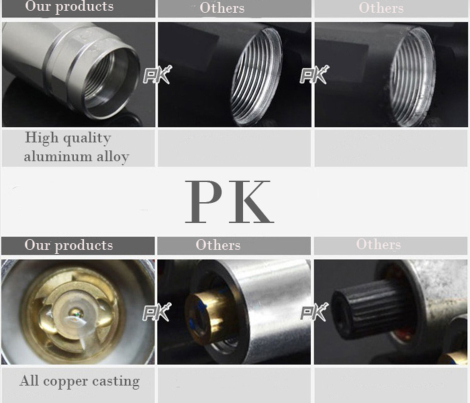 Rød PK Laser+batteri+lader, 200mW