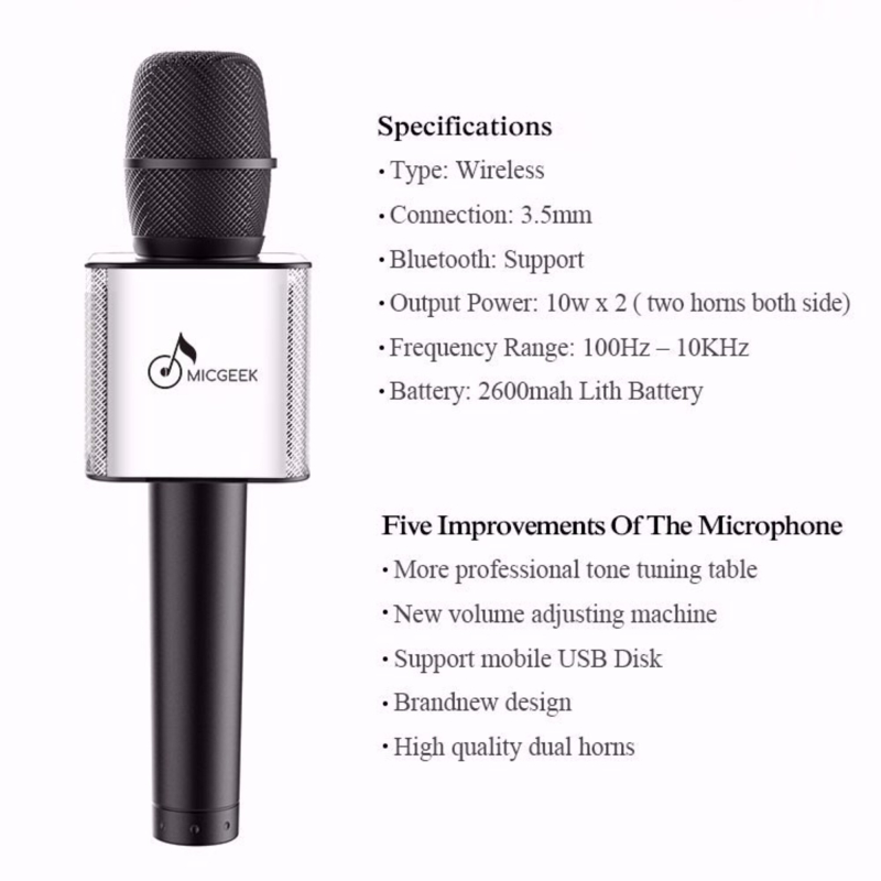 Q9 Karaoke Højttaler m. mikrofon