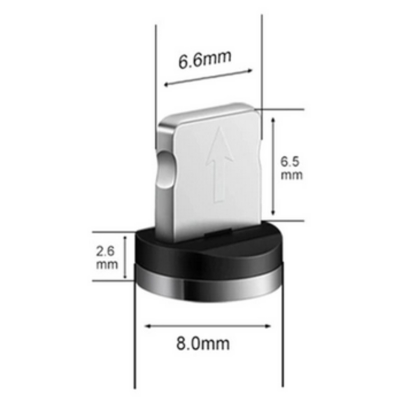 Magnetisk ladestik, Lightning, rundt