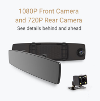 Yi Spejlkamera m. bakkamera