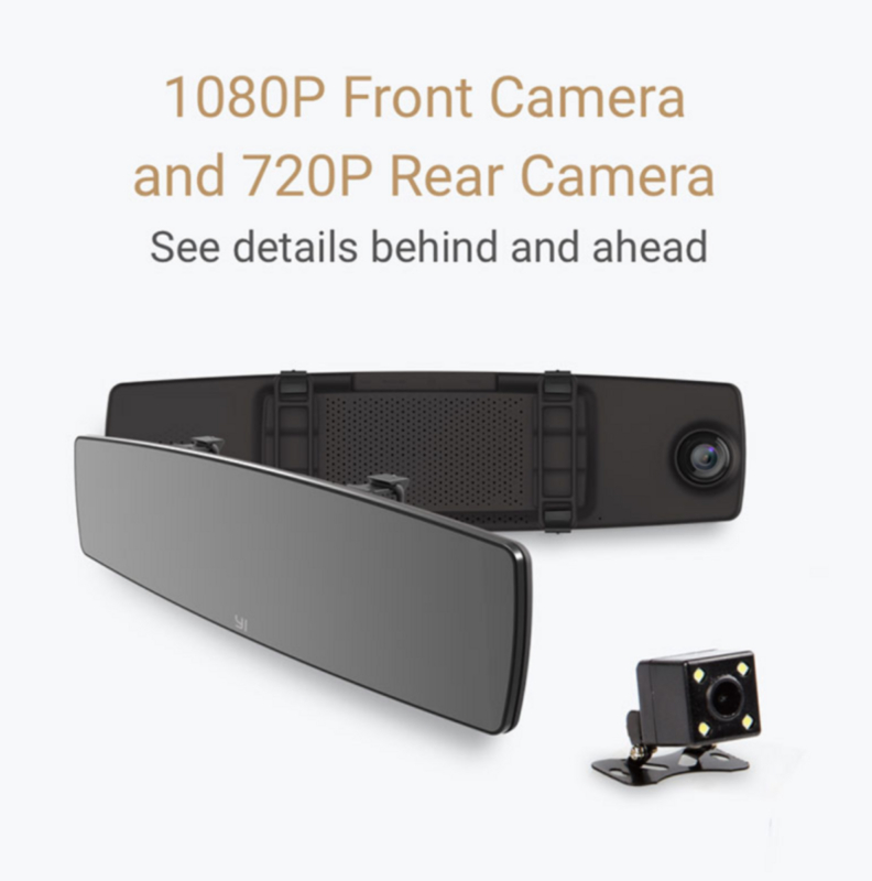 Yi Spejlkamera m. bakkamera