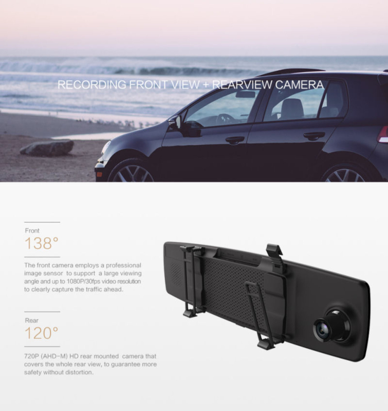 Yi Spejlkamera m. bakkamera