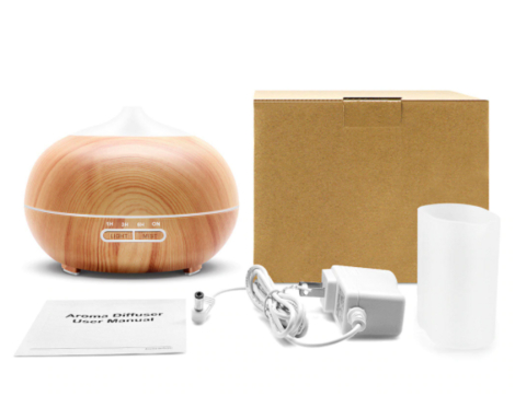 Aroma Diffuser - Duftlampe 400 ml, H1 Mørk