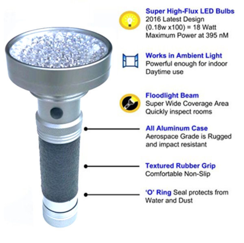 Mighty-Max 100 LED UV lygte