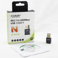 802.11b/g/n WiFi mini-adapter, 300 Mbps