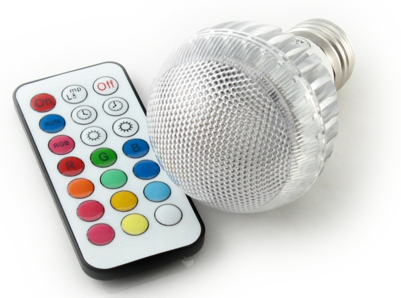 Billede af LED-pære, 2 mio. farver, fjernbetjent