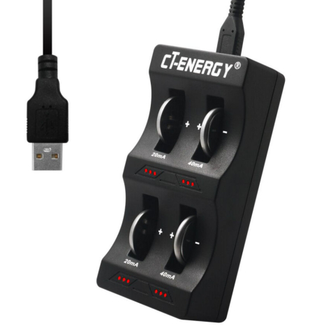 cT-Energy Lader til knapceller