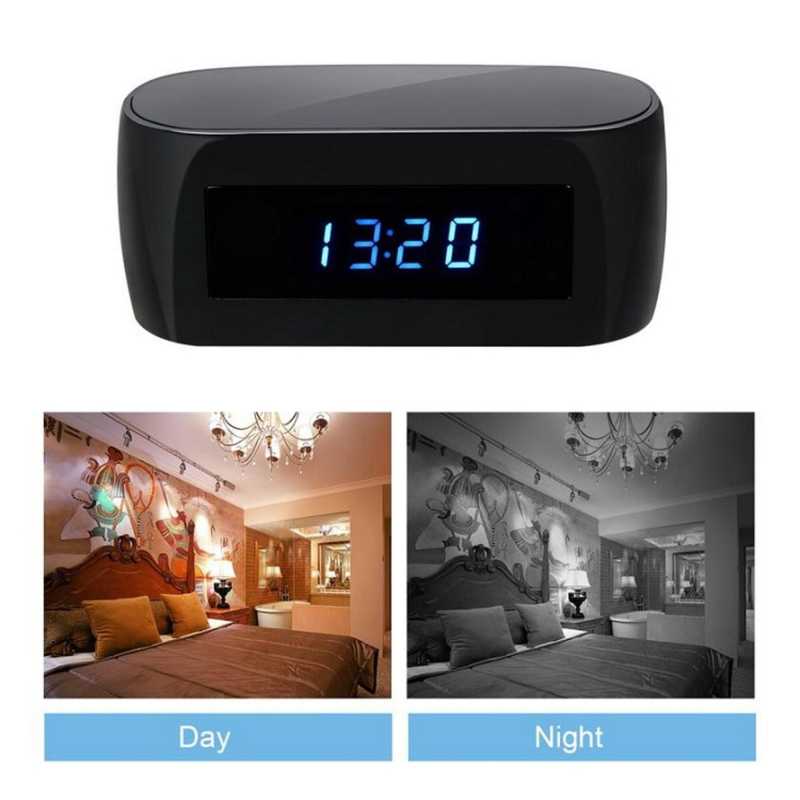 T-Care  Z16 Vækkeur HD Spionkamera, Wi-Fi, 12MP