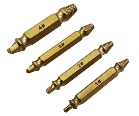 Boltudtrækker sæt, 4 dele