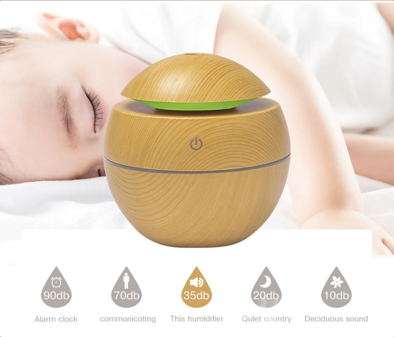 Aroma Diffuser USB 130 ml - lys