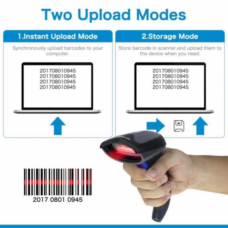 NETUM NT-1228BC CCD Bluetooth/WiFi scanner - NYHED