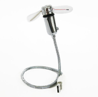 USB fleksibel Ventilator m. Temperatur