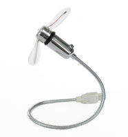 USB fleksibel Ventilator m. Temperatur