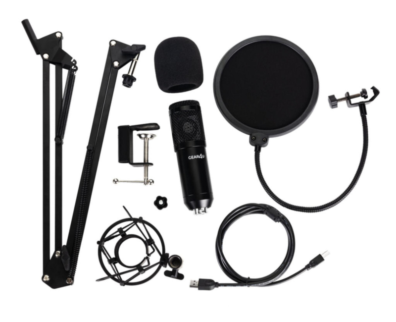 GEAR4U Streamer USB Microphone Kit