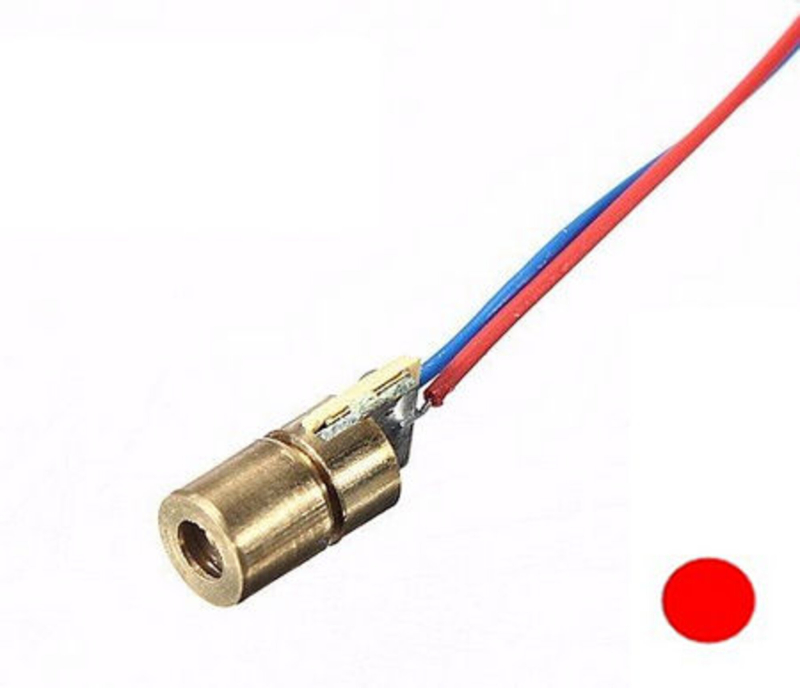 Laser diode, 6mm, rød