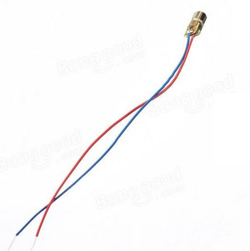 Laser diode, 6mm, rød