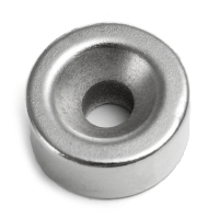 Neodymium Skivemagnet, Ø20x10mm m. 6mm hul