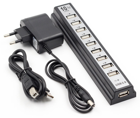 USB Hub, 10 porte