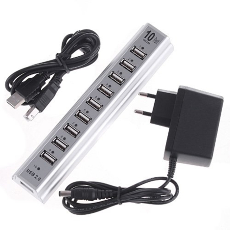 USB Hub, 10 porte
