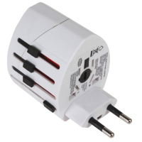 Universal Rejseadapter m. 2xUSB