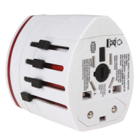 Universal Rejseadapter m. 2xUSB