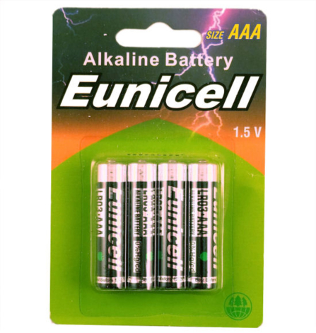 Eunicell AAA Alkaline 4-pak