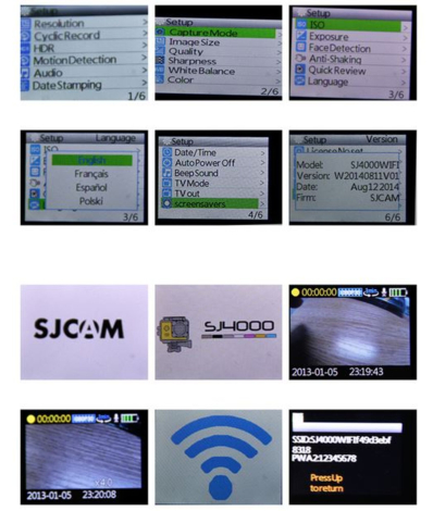 SJCAM SJ4000 WiFi Action Cam 12MP FullHD