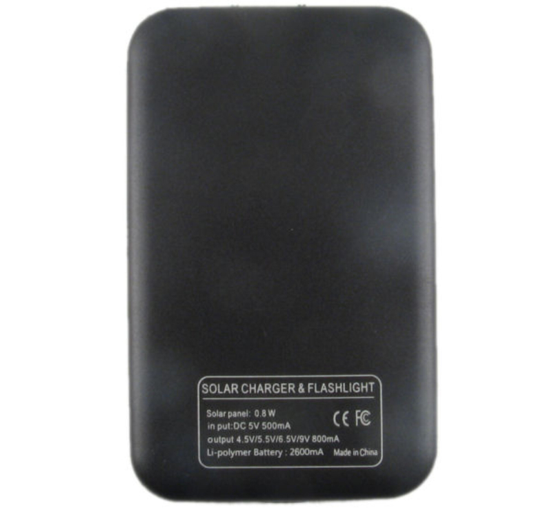 Solar-lader 150mA m. batteri 2600mAh