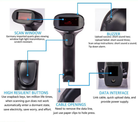 RADALL RD-2013 USB Stregkodescanner