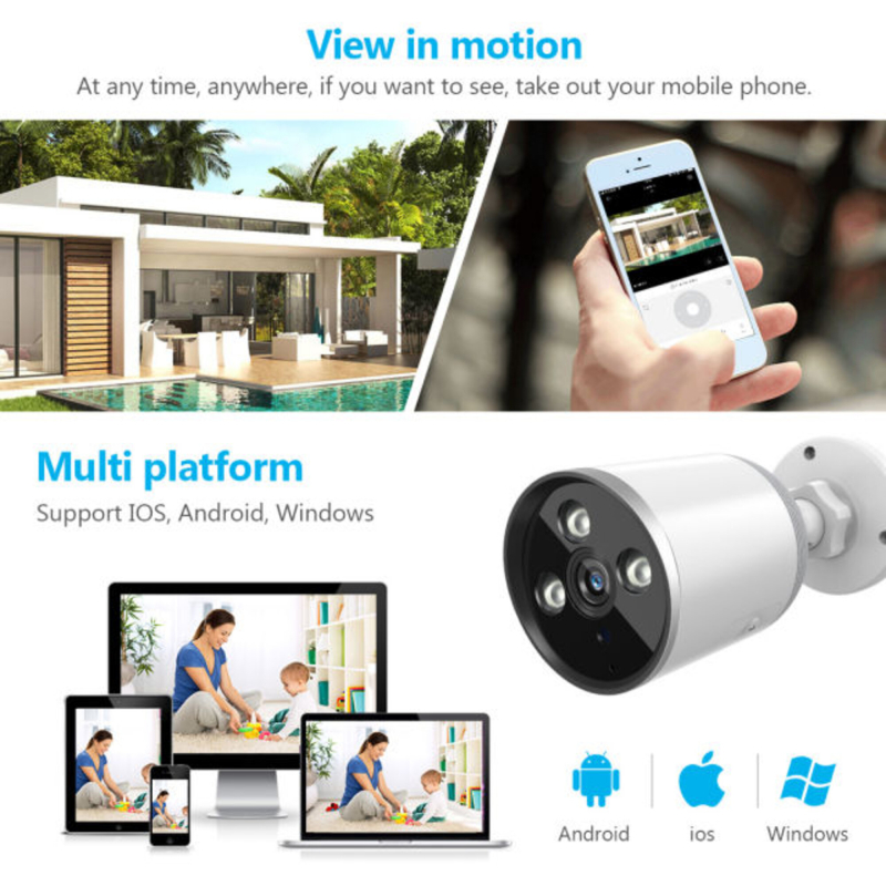 YCC365 Bullet Kamera WiFi/Ethernet