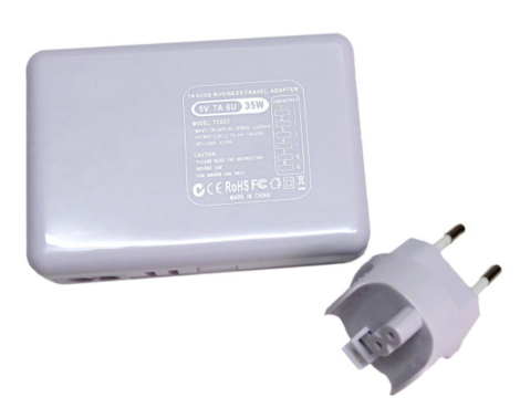 6-ports USB Lader 35W