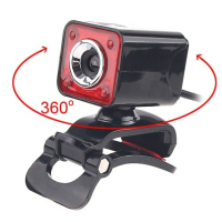 Web-kamera m. mikrofon og natbelysning