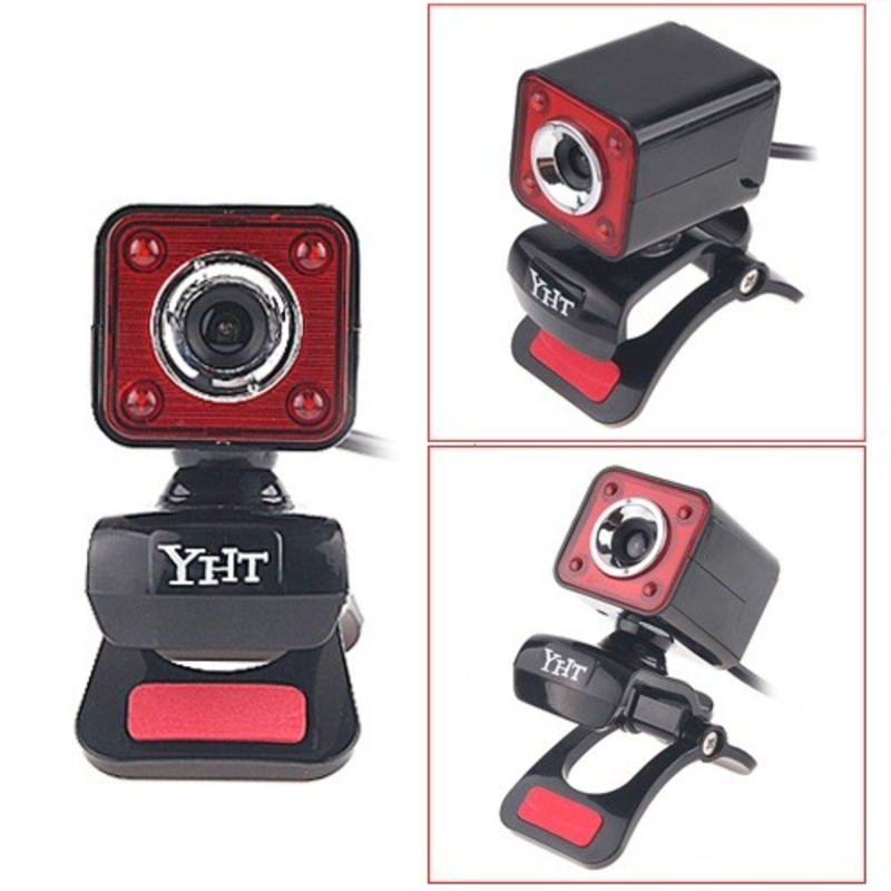 Web-kamera m. mikrofon og natbelysning