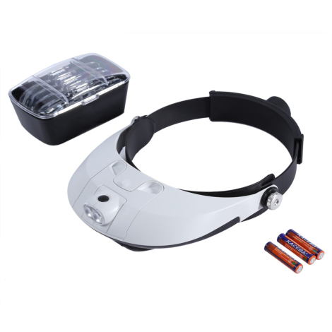 Lupbriller 1.0-6.0x m. LED-lys