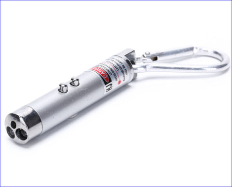3-i-1 Laser Pen LED lygte m. UV lys
