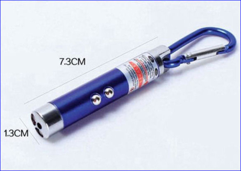 3-i-1 Laser Pen LED lygte m. UV lys