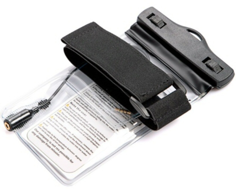 Vandtæt pose og headset