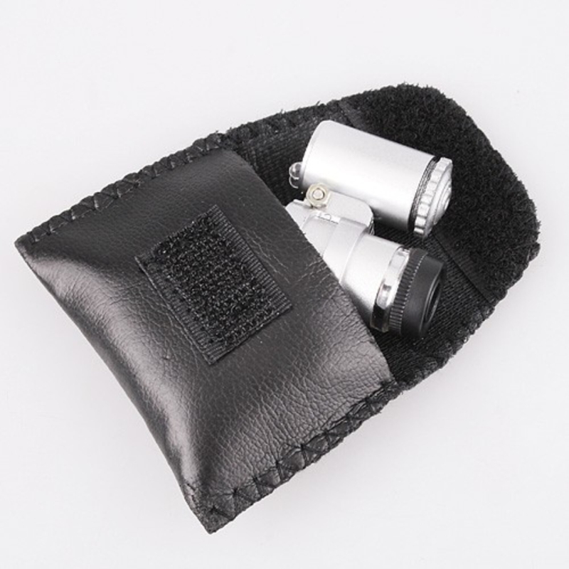 60X Mini Lommemikroskop m. UV-lys